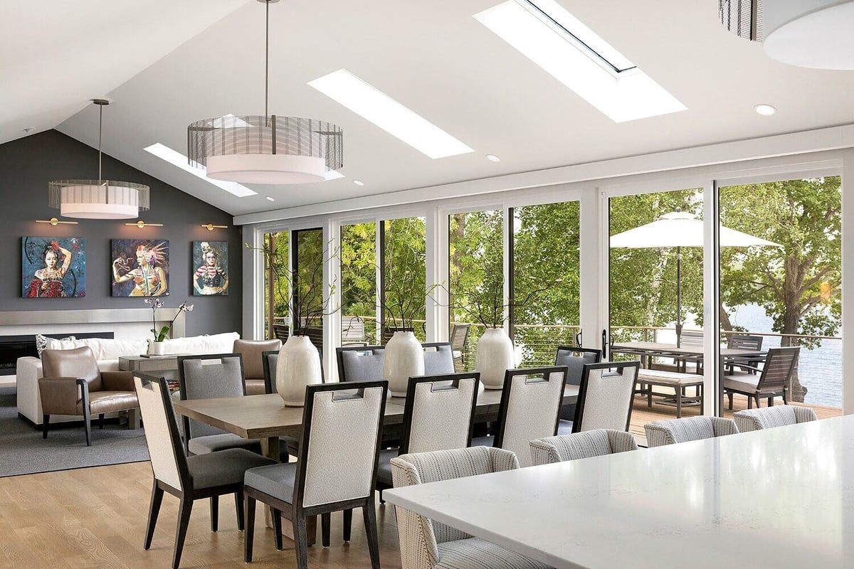 Twin Cities home with elegant dining area and lake views, by MA Peterson