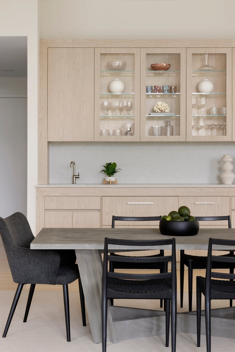 Modern warm wet bar